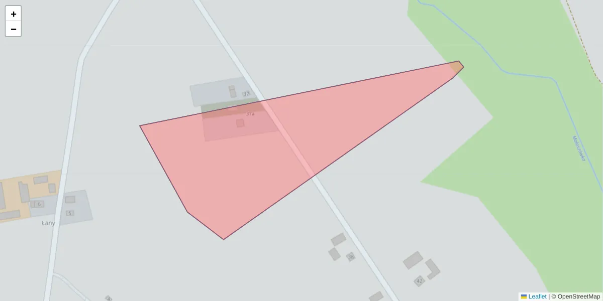 Szczegółowa mapa kodu pocztowego 28-553 z granicami, sąsiednimi kodami pocztowymi i urzędami pocztowymi