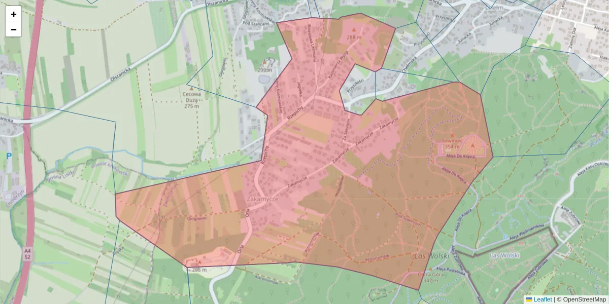 Szczegółowa mapa kodu pocztowego 30-240 z granicami, sąsiednimi kodami pocztowymi i urzędami pocztowymi