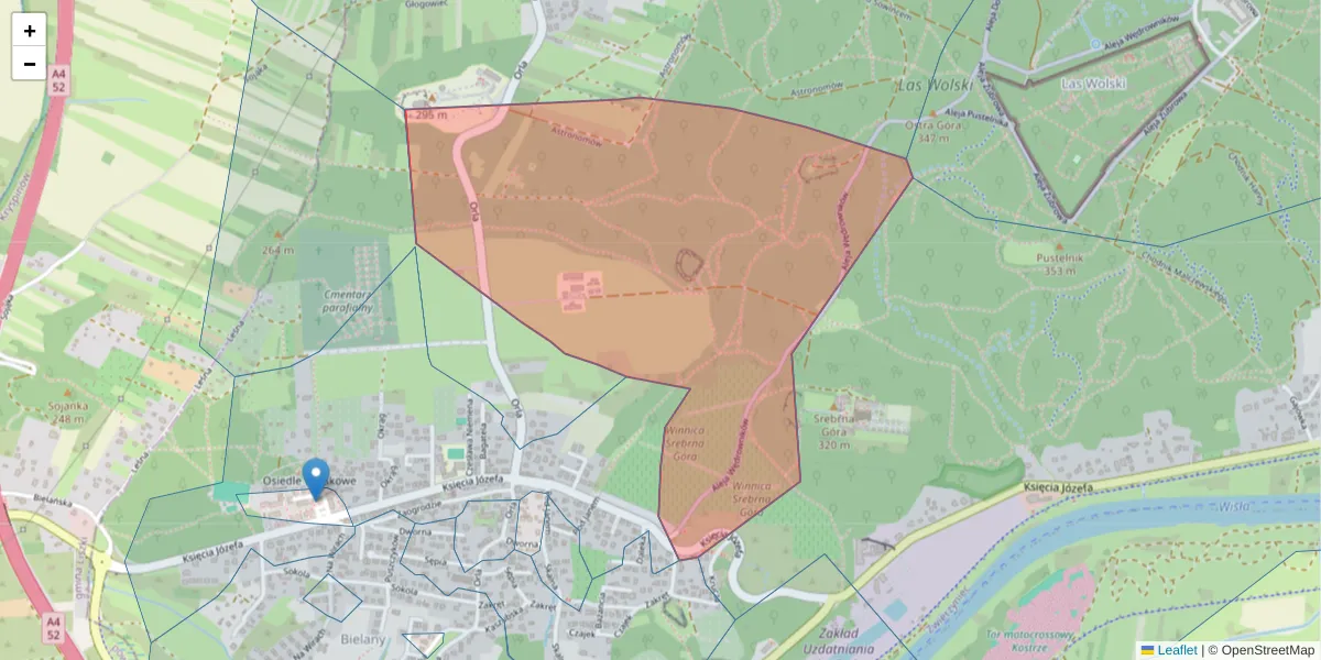 Szczegółowa mapa kodu pocztowego 30-248 z granicami, sąsiednimi kodami pocztowymi i urzędami pocztowymi