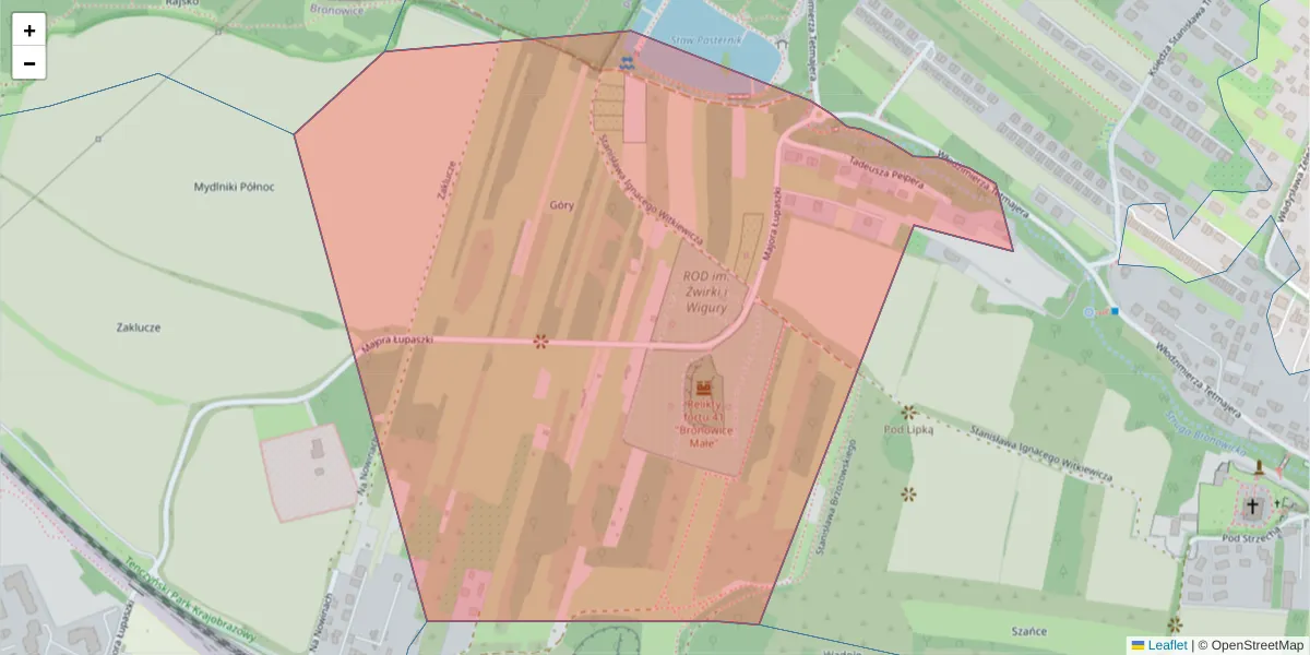 Szczegółowa mapa kodu pocztowego 31-398 z granicami, sąsiednimi kodami pocztowymi i urzędami pocztowymi