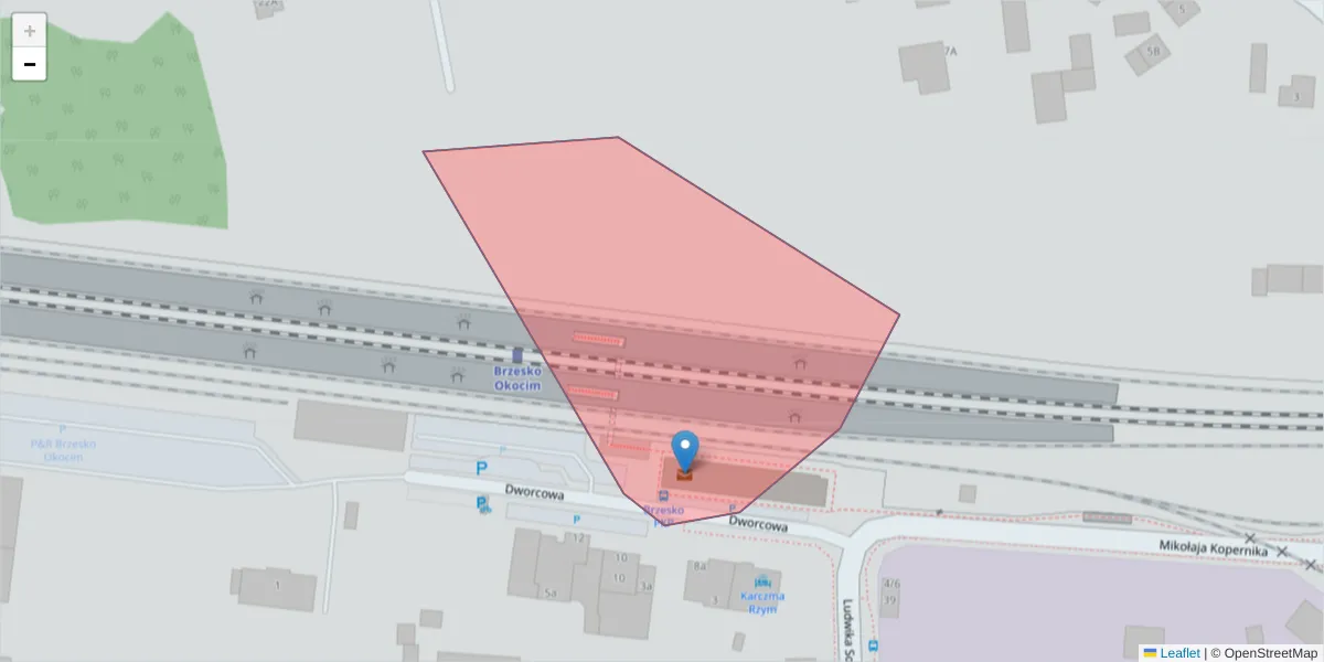 Szczegółowa mapa kodu pocztowego 32-810 z granicami, sąsiednimi kodami pocztowymi i urzędami pocztowymi