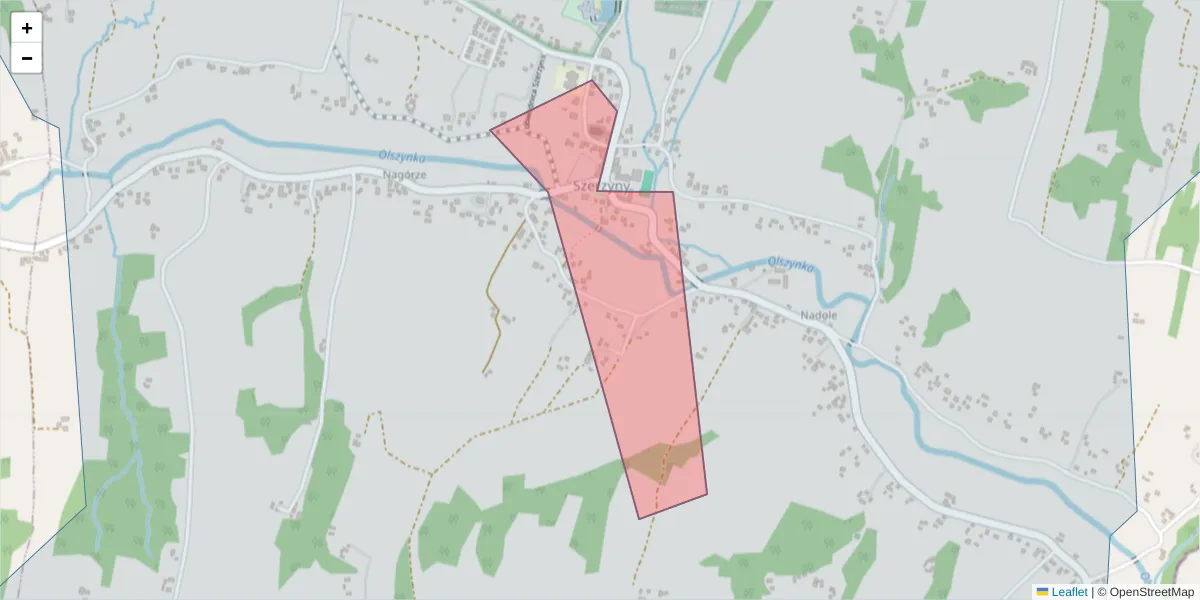 Szczegółowa mapa kodu pocztowego 33-128 z granicami, sąsiednimi kodami pocztowymi i urzędami pocztowymi
