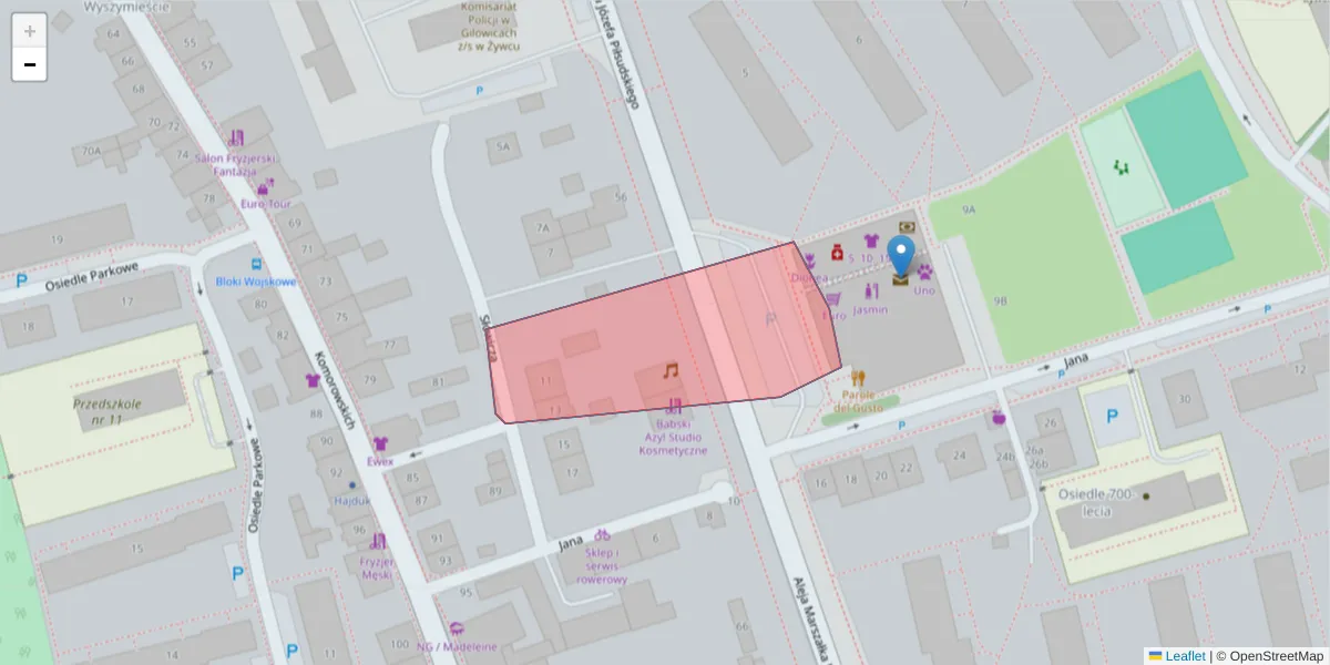 Szczegółowa mapa kodu pocztowego 34-315 z granicami, sąsiednimi kodami pocztowymi i urzędami pocztowymi