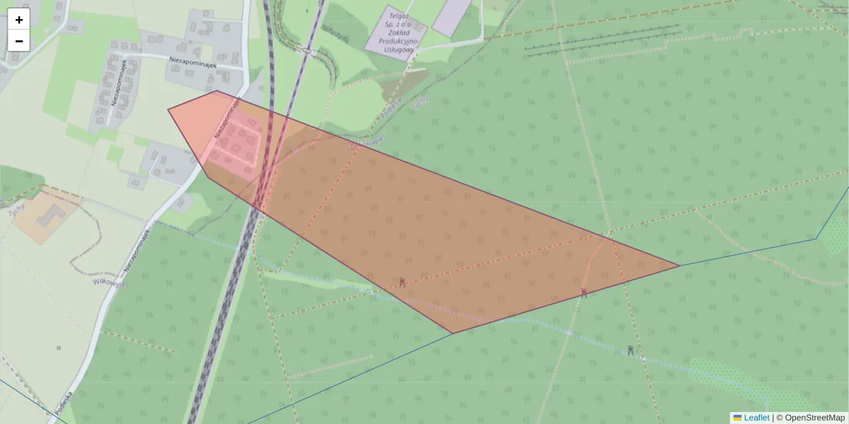 Szczegółowa mapa kodu pocztowego 40-745 z granicami, sąsiednimi kodami pocztowymi i urzędami pocztowymi