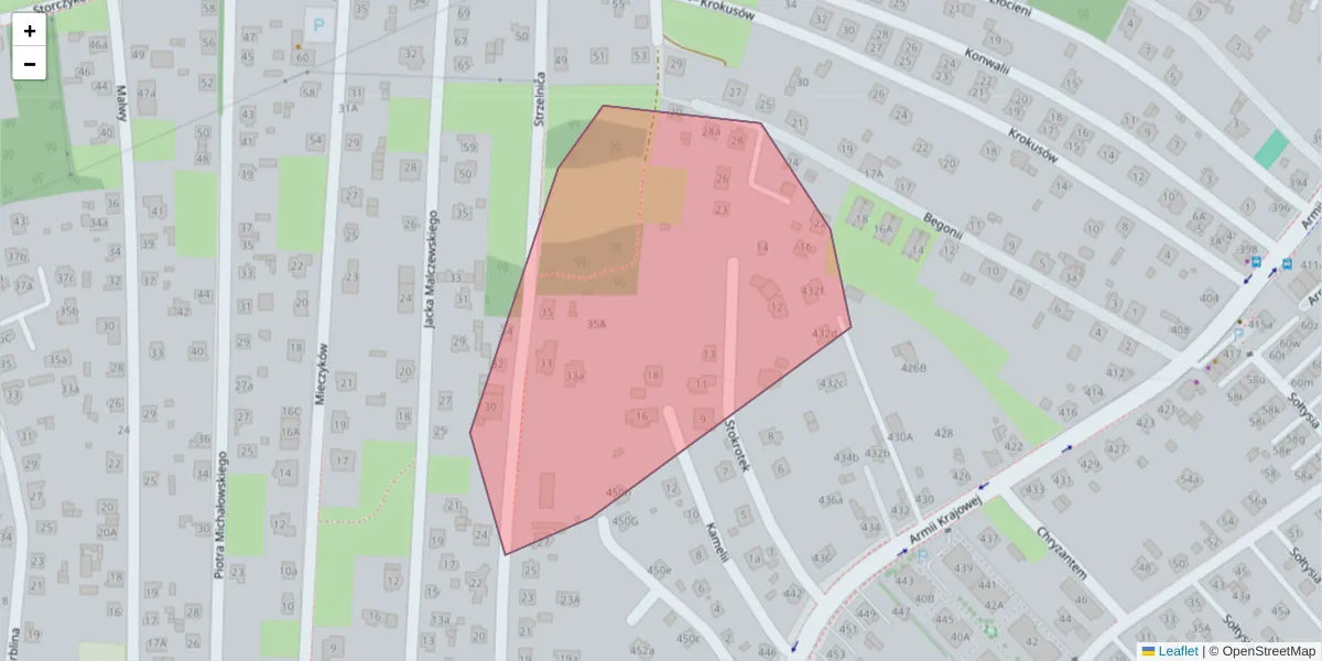Szczegółowa mapa kodu pocztowego 40-747 z granicami, sąsiednimi kodami pocztowymi i urzędami pocztowymi