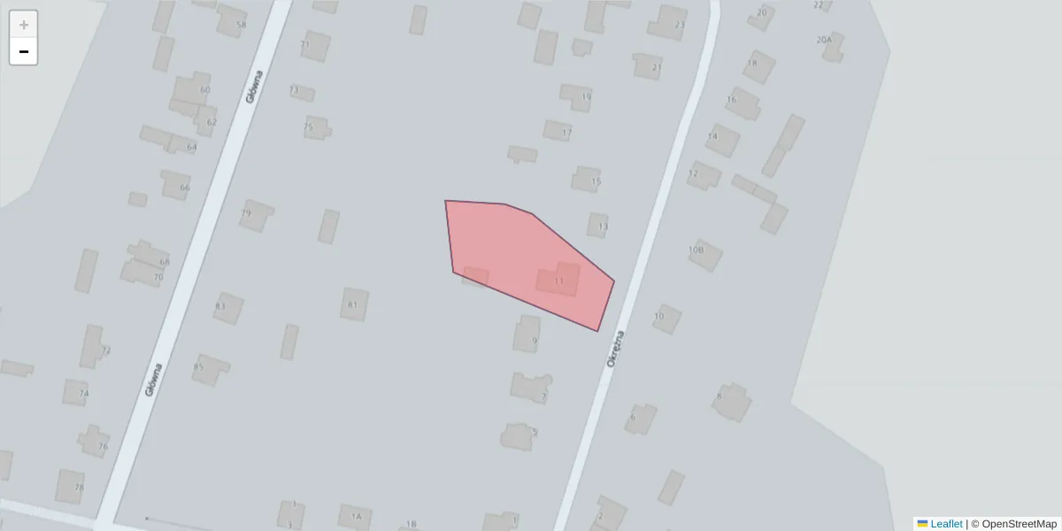 Szczegółowa mapa kodu pocztowego 42-232 z granicami, sąsiednimi kodami pocztowymi i urzędami pocztowymi
