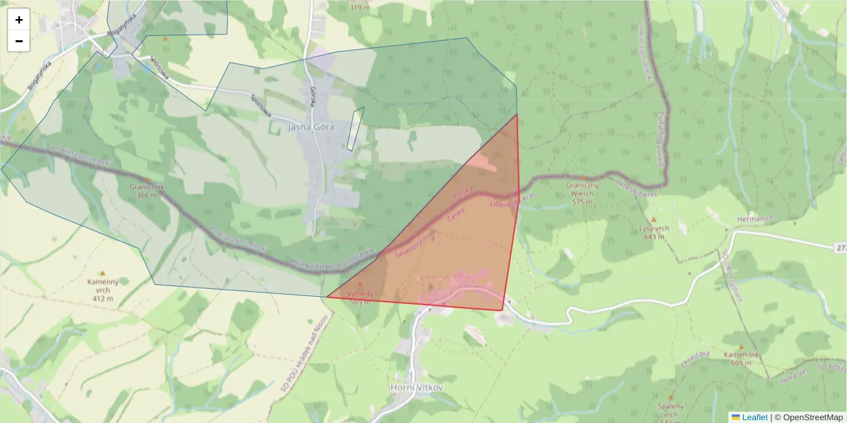 Szczegółowa mapa kodu pocztowego 46331 z granicami, sąsiednimi kodami pocztowymi i urzędami pocztowymi