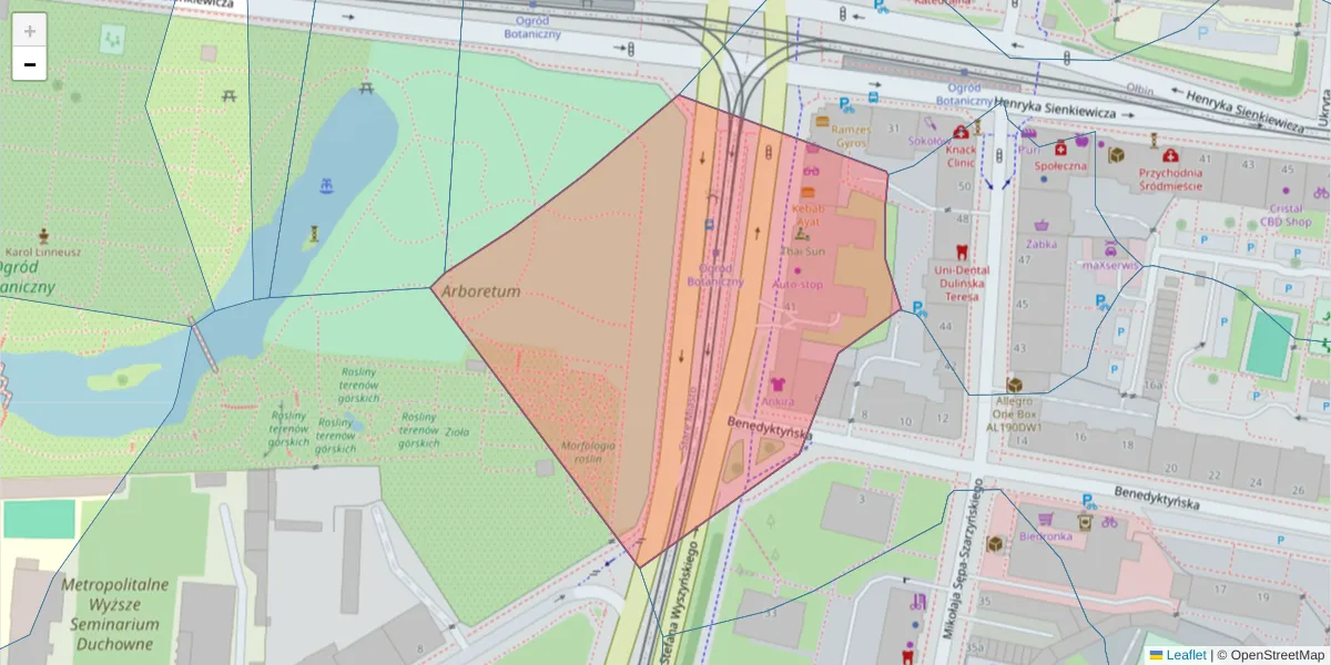 Szczegółowa mapa kodu pocztowego 50-330 z granicami, sąsiednimi kodami pocztowymi i urzędami pocztowymi