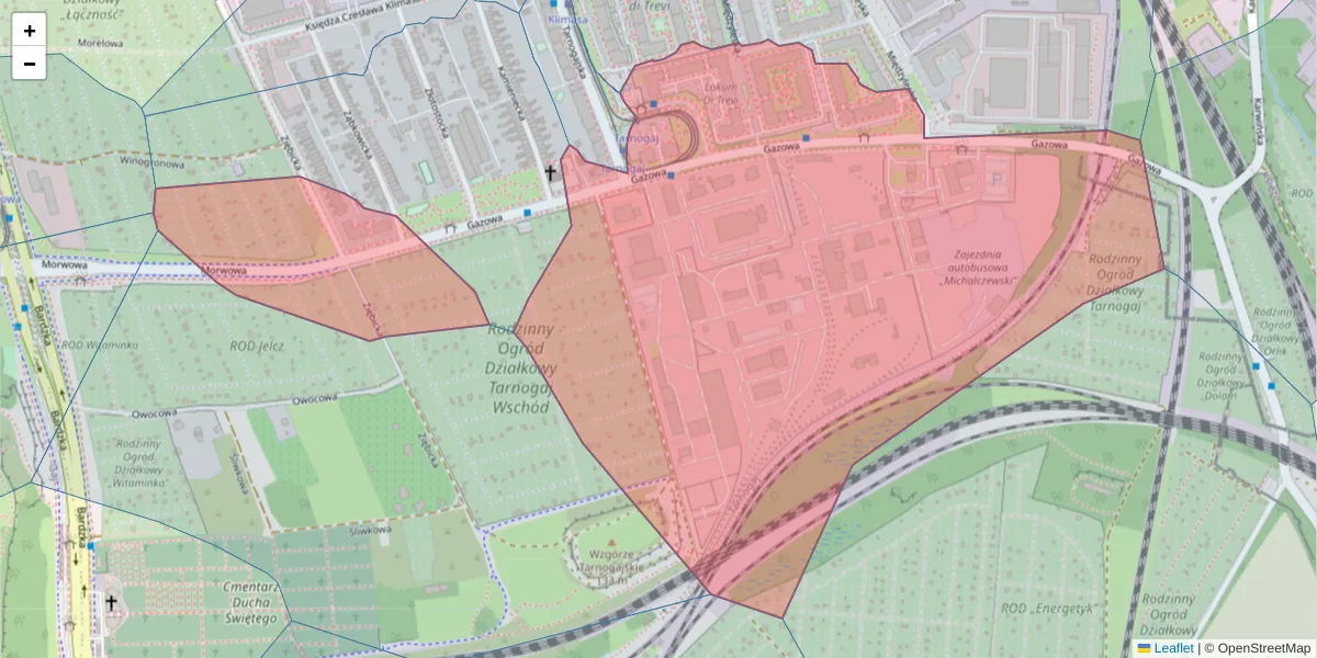 Szczegółowa mapa kodu pocztowego 50-513 z granicami, sąsiednimi kodami pocztowymi i urzędami pocztowymi