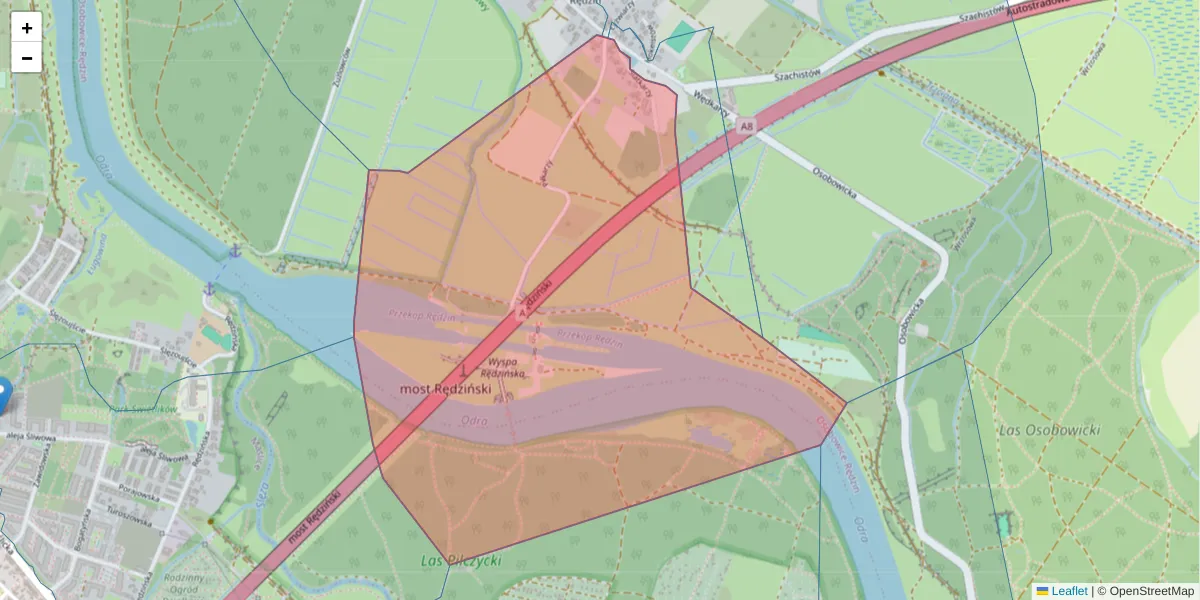 Szczegółowa mapa kodu pocztowego 51-052 z granicami, sąsiednimi kodami pocztowymi i urzędami pocztowymi
