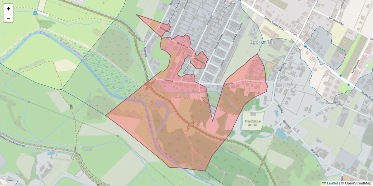 Szczegółowa mapa kodu pocztowego 51-349 z granicami, sąsiednimi kodami pocztowymi i urzędami pocztowymi