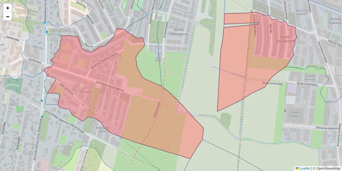 Szczegółowa mapa kodu pocztowego 52-211 z granicami, sąsiednimi kodami pocztowymi i urzędami pocztowymi