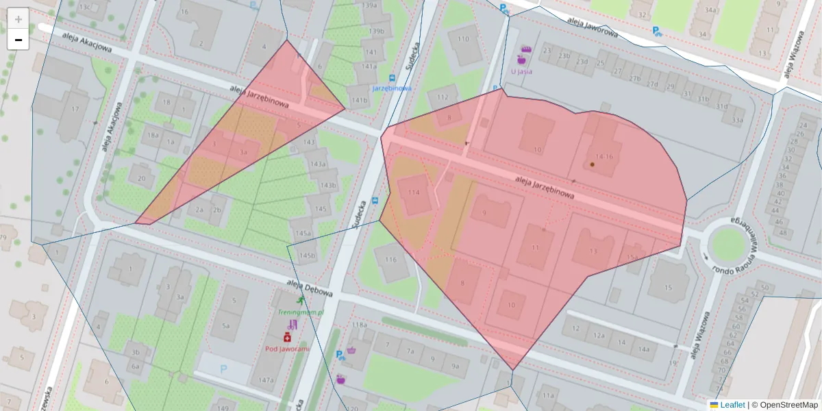 Szczegółowa mapa kodu pocztowego 53-120 z granicami, sąsiednimi kodami pocztowymi i urzędami pocztowymi