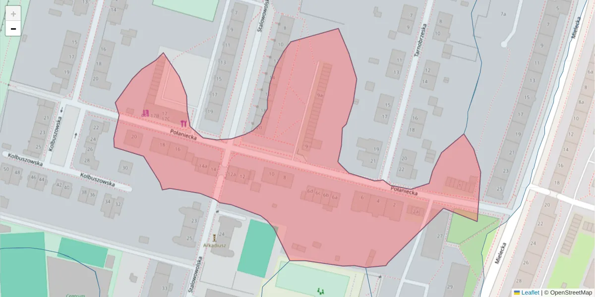 Szczegółowa mapa kodu pocztowego 53-403 z granicami, sąsiednimi kodami pocztowymi i urzędami pocztowymi