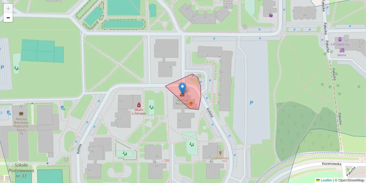 Szczegółowa mapa kodu pocztowego 54-137 z granicami, sąsiednimi kodami pocztowymi i urzędami pocztowymi