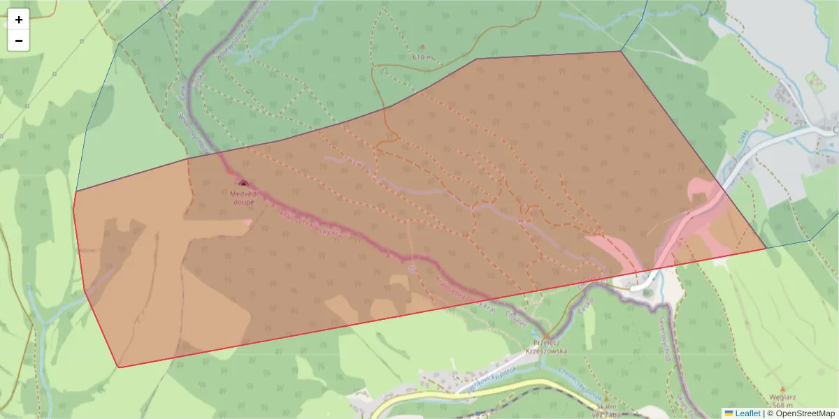Szczegółowa mapa kodu pocztowego 54101 z granicami, sąsiednimi kodami pocztowymi i urzędami pocztowymi