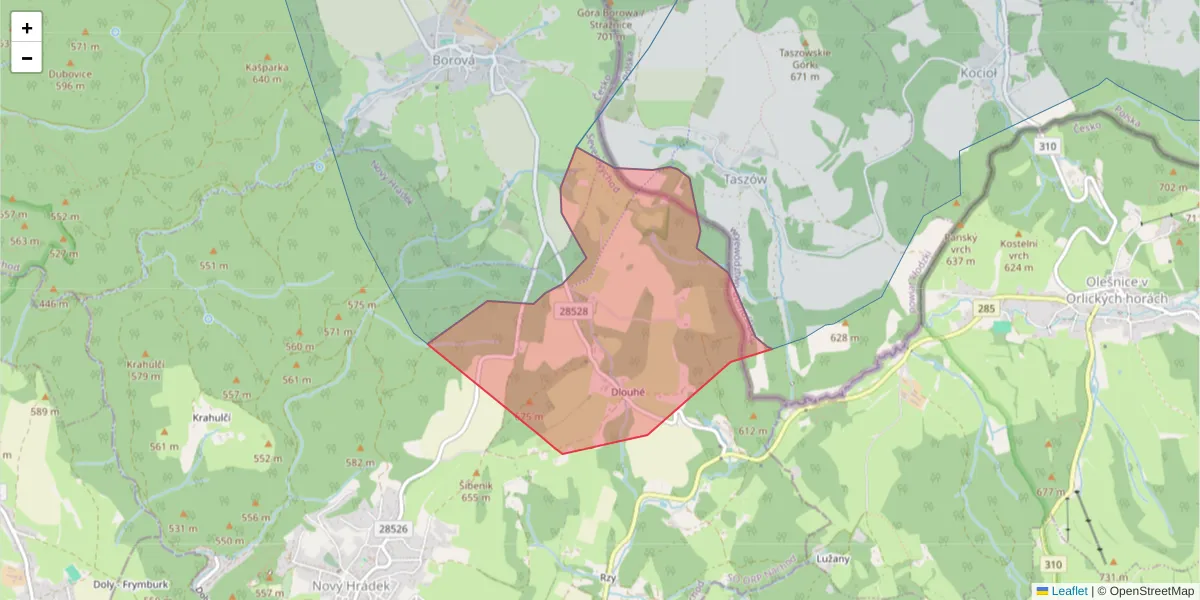 Szczegółowa mapa kodu pocztowego 54901 z granicami, sąsiednimi kodami pocztowymi i urzędami pocztowymi