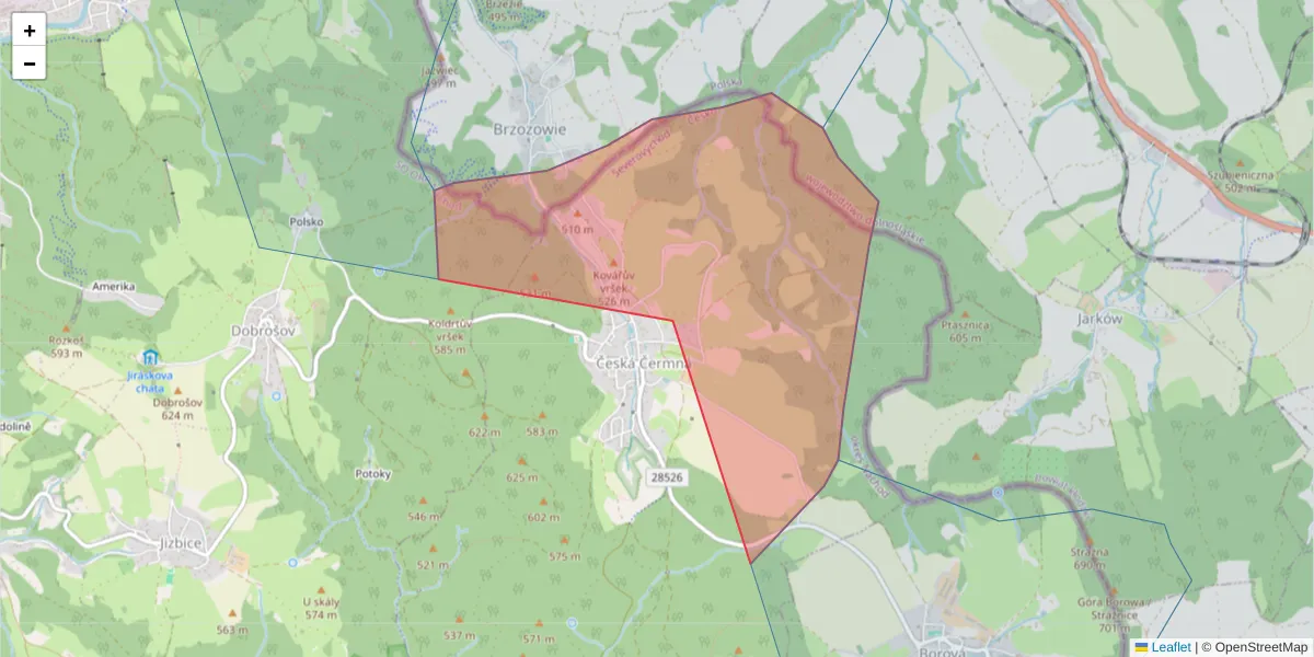 Szczegółowa mapa kodu pocztowego 54921 z granicami, sąsiednimi kodami pocztowymi i urzędami pocztowymi