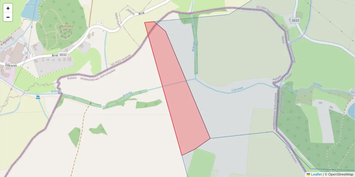 Szczegółowa mapa kodu pocztowego 54932 z granicami, sąsiednimi kodami pocztowymi i urzędami pocztowymi