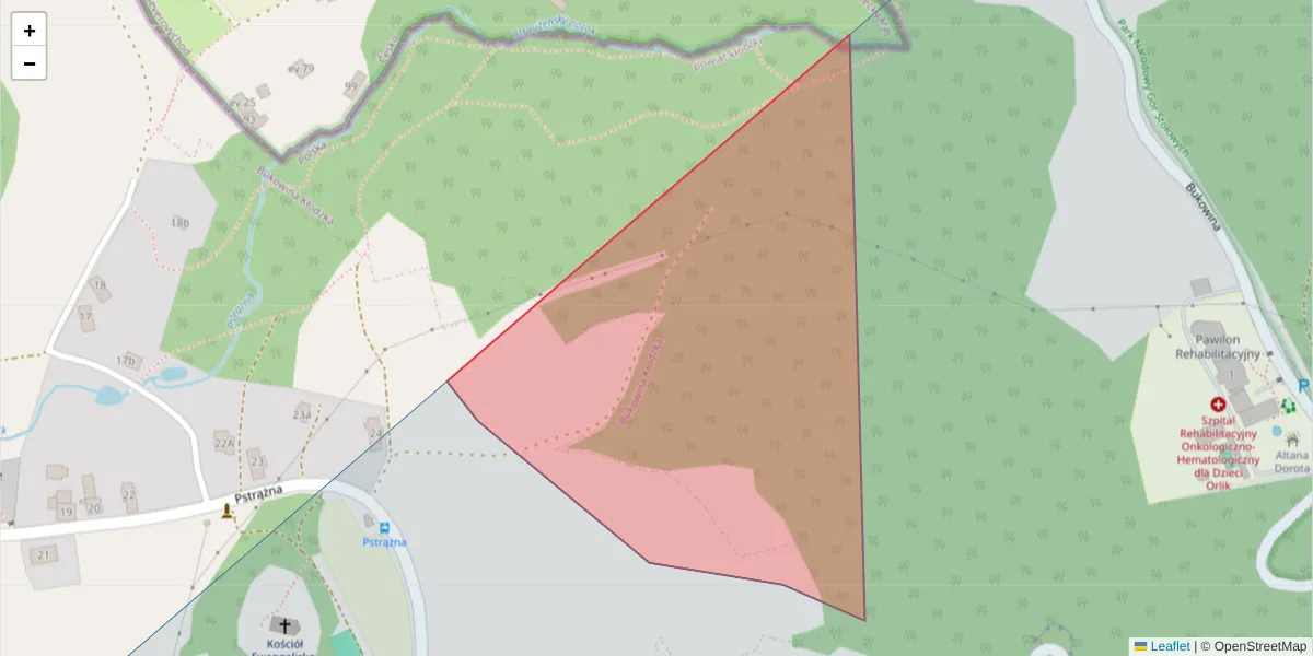 Szczegółowa mapa kodu pocztowego 54963 z granicami, sąsiednimi kodami pocztowymi i urzędami pocztowymi