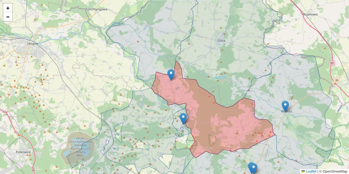 Szczegółowa mapa kodu pocztowego 56-209 z granicami, sąsiednimi kodami pocztowymi i urzędami pocztowymi