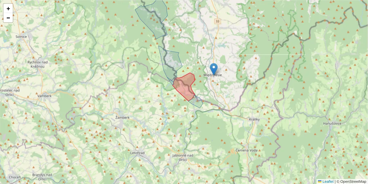 Szczegółowa mapa kodu pocztowego 56401 z granicami, sąsiednimi kodami pocztowymi i urzędami pocztowymi