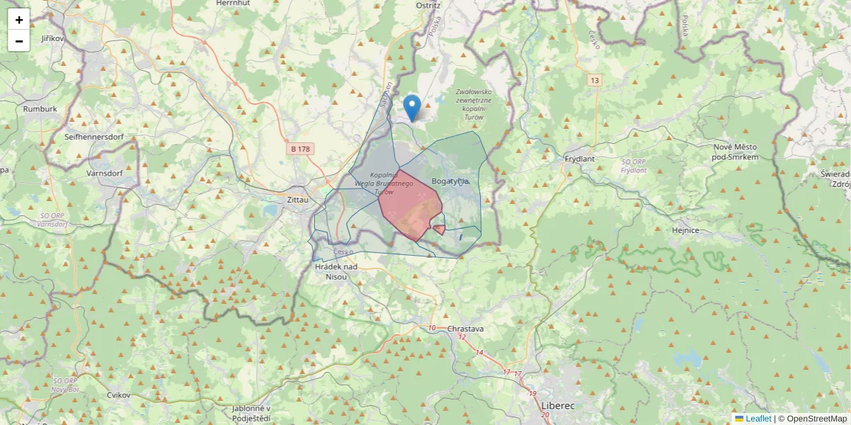 Szczegółowa mapa kodu pocztowego 59-922 z granicami, sąsiednimi kodami pocztowymi i urzędami pocztowymi