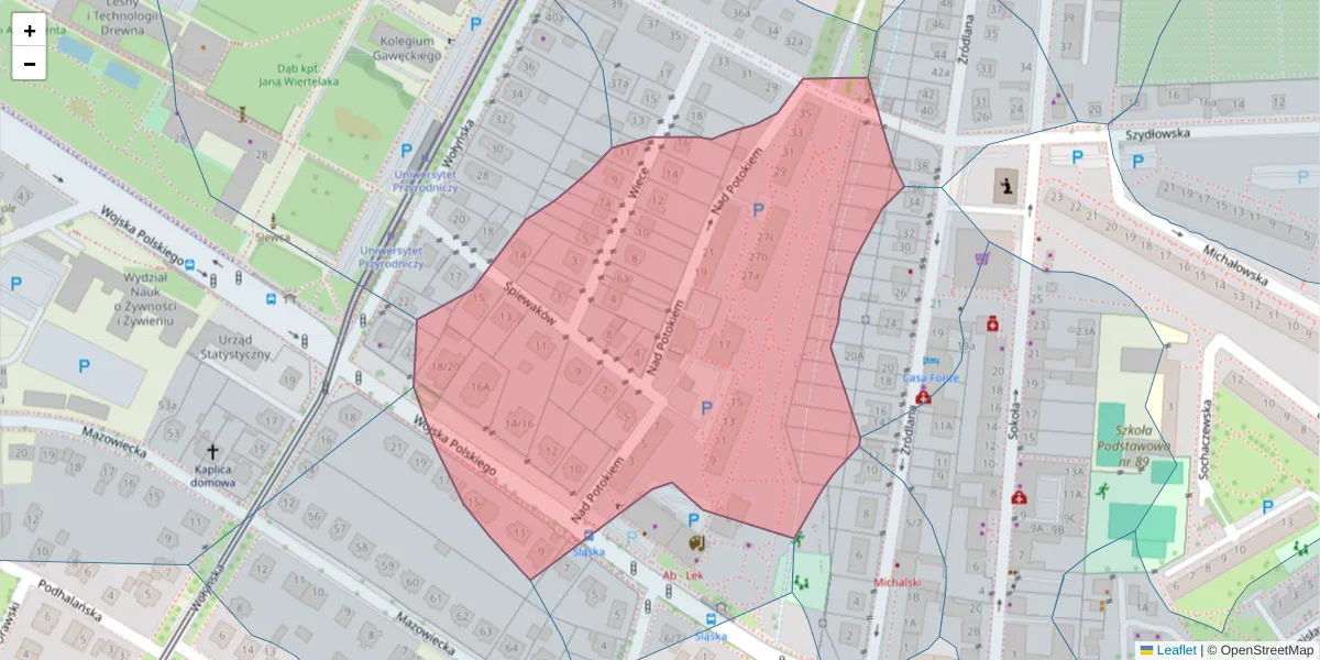Szczegółowa mapa kodu pocztowego 60-639 z granicami, sąsiednimi kodami pocztowymi i urzędami pocztowymi