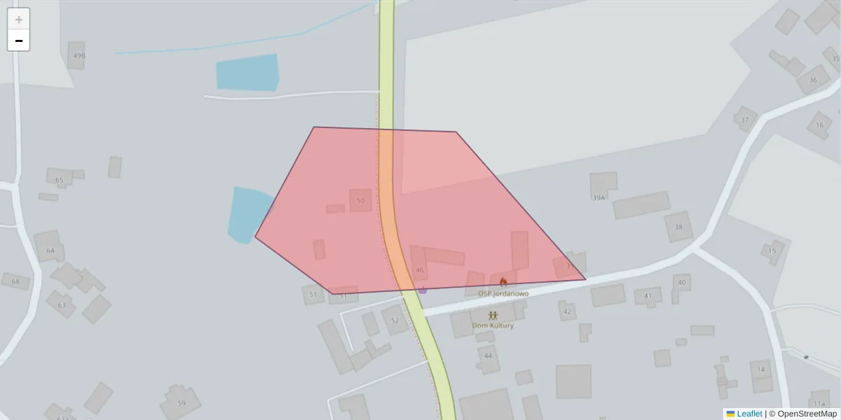 Szczegółowa mapa kodu pocztowego 66-203 z granicami, sąsiednimi kodami pocztowymi i urzędami pocztowymi