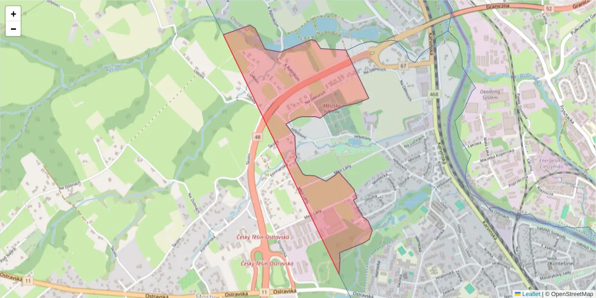 Szczegółowa mapa kodu pocztowego 73562 z granicami, sąsiednimi kodami pocztowymi i urzędami pocztowymi