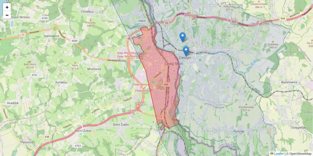 Szczegółowa mapa kodu pocztowego 73701 z granicami, sąsiednimi kodami pocztowymi i urzędami pocztowymi