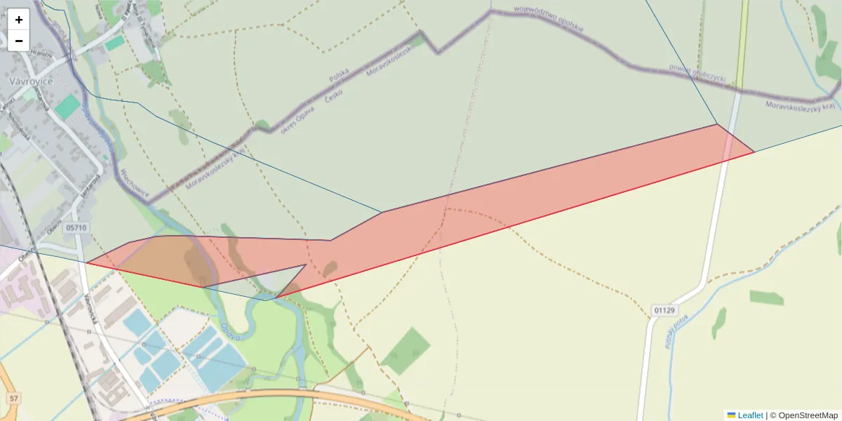 Szczegółowa mapa kodu pocztowego 74707 z granicami, sąsiednimi kodami pocztowymi i urzędami pocztowymi