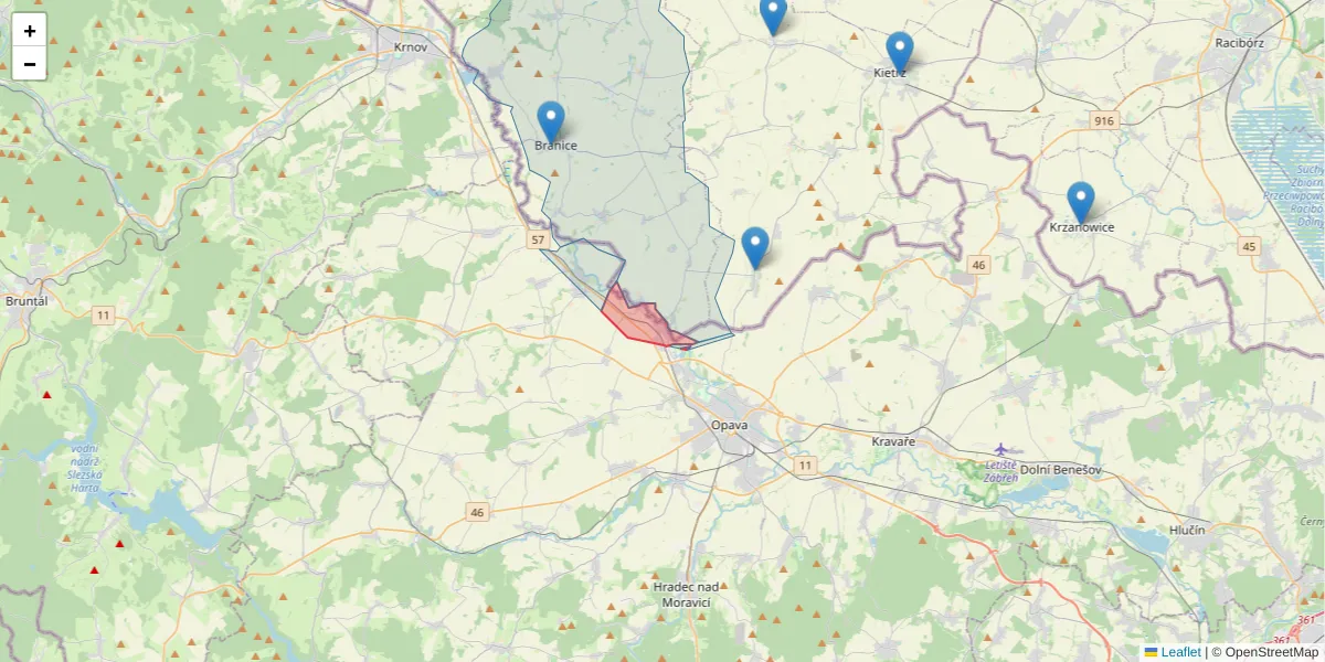 Szczegółowa mapa kodu pocztowego 74773 z granicami, sąsiednimi kodami pocztowymi i urzędami pocztowymi