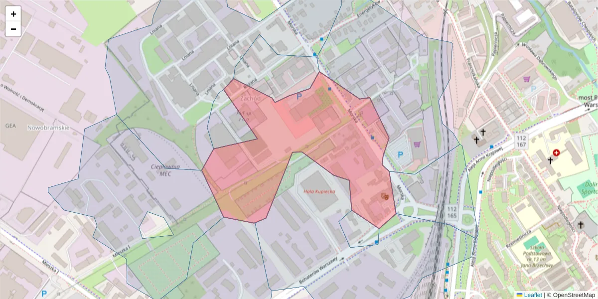 Szczegółowa mapa kodu pocztowego 75-212 z granicami, sąsiednimi kodami pocztowymi i urzędami pocztowymi
