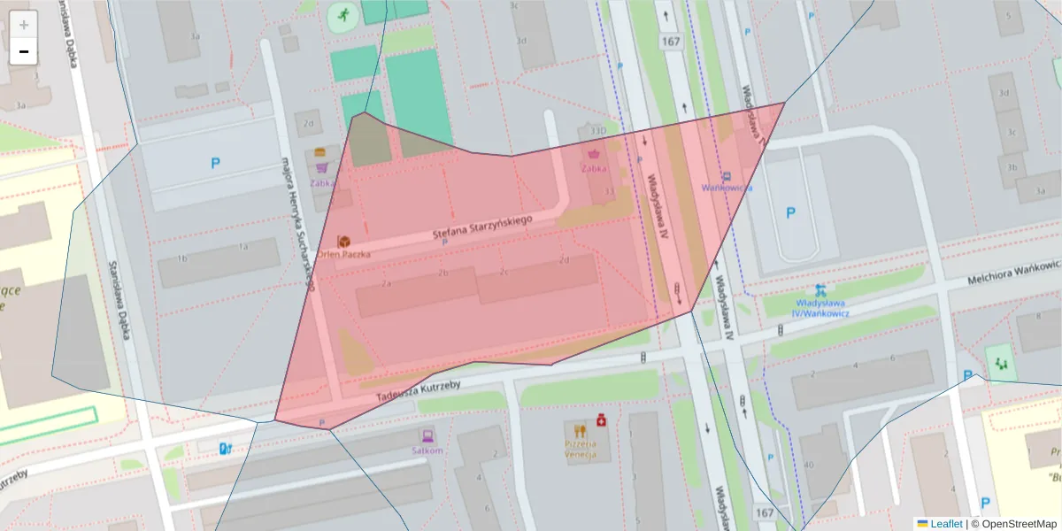 Szczegółowa mapa kodu pocztowego 75-356 z granicami, sąsiednimi kodami pocztowymi i urzędami pocztowymi