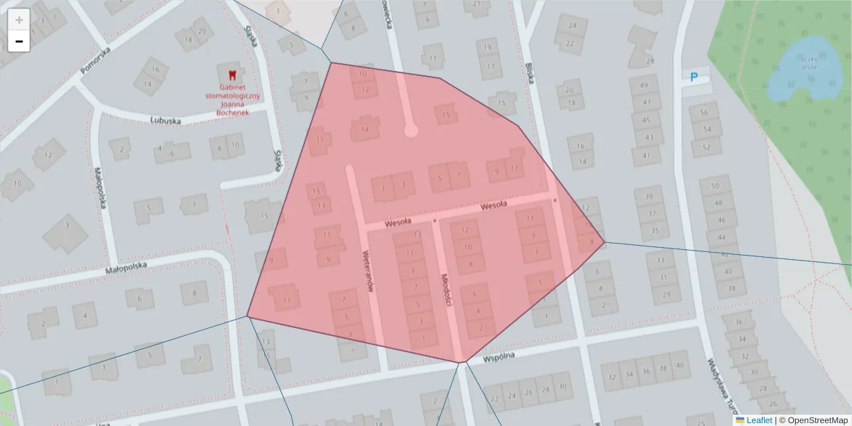 Szczegółowa mapa kodu pocztowego 75-372 z granicami, sąsiednimi kodami pocztowymi i urzędami pocztowymi