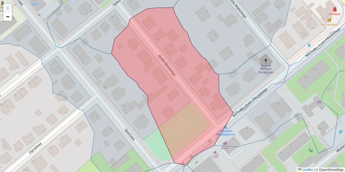 Szczegółowa mapa kodu pocztowego 75-506 z granicami, sąsiednimi kodami pocztowymi i urzędami pocztowymi