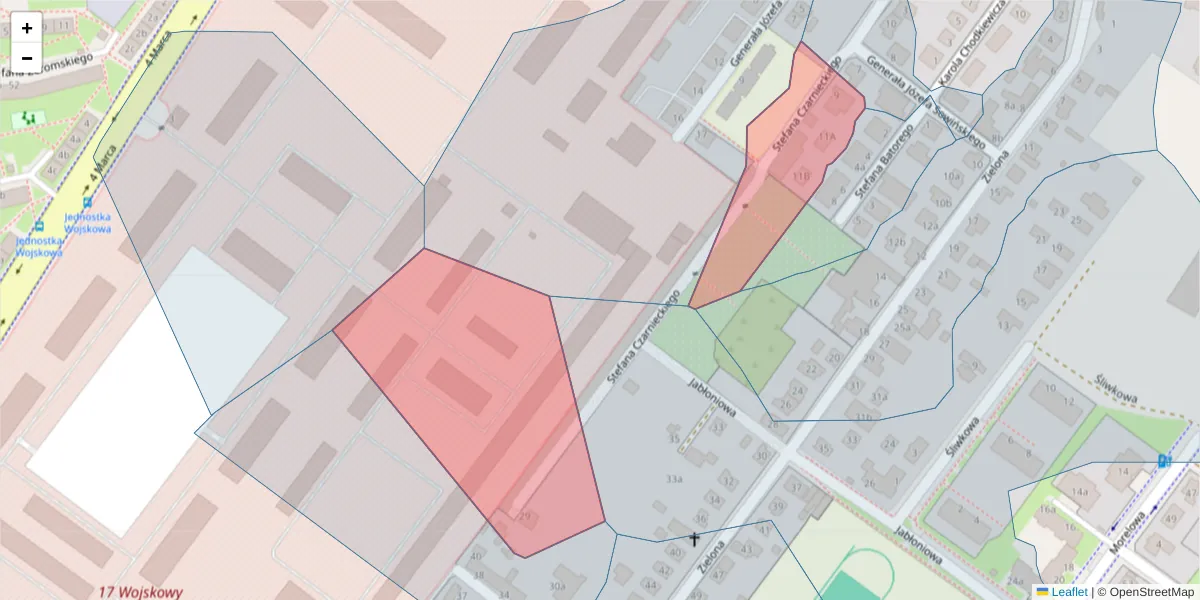 Szczegółowa mapa kodu pocztowego 75-650 z granicami, sąsiednimi kodami pocztowymi i urzędami pocztowymi