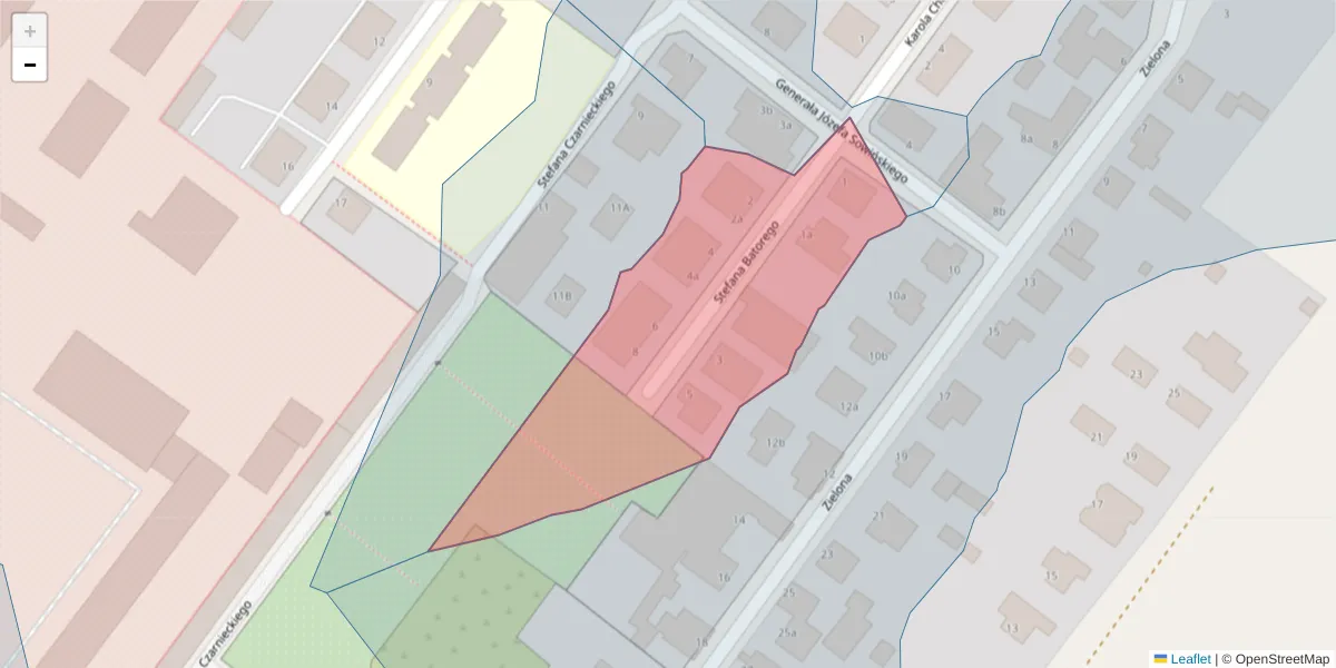 Szczegółowa mapa kodu pocztowego 75-660 z granicami, sąsiednimi kodami pocztowymi i urzędami pocztowymi
