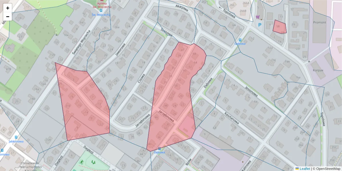 Szczegółowa mapa kodu pocztowego 75-682 z granicami, sąsiednimi kodami pocztowymi i urzędami pocztowymi