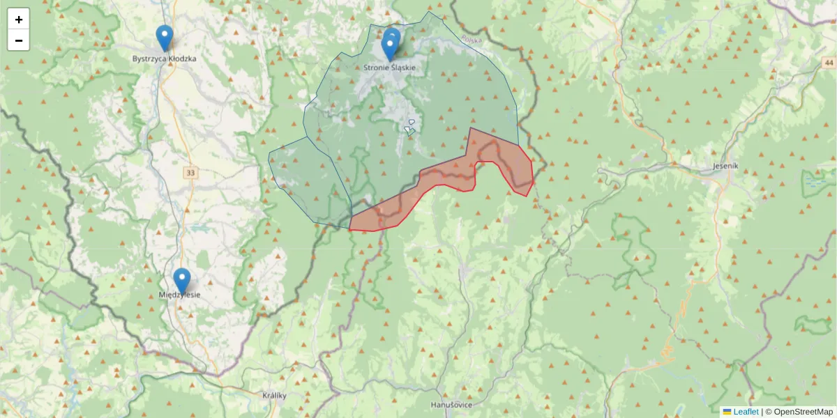 Szczegółowa mapa kodu pocztowego 78832 z granicami, sąsiednimi kodami pocztowymi i urzędami pocztowymi