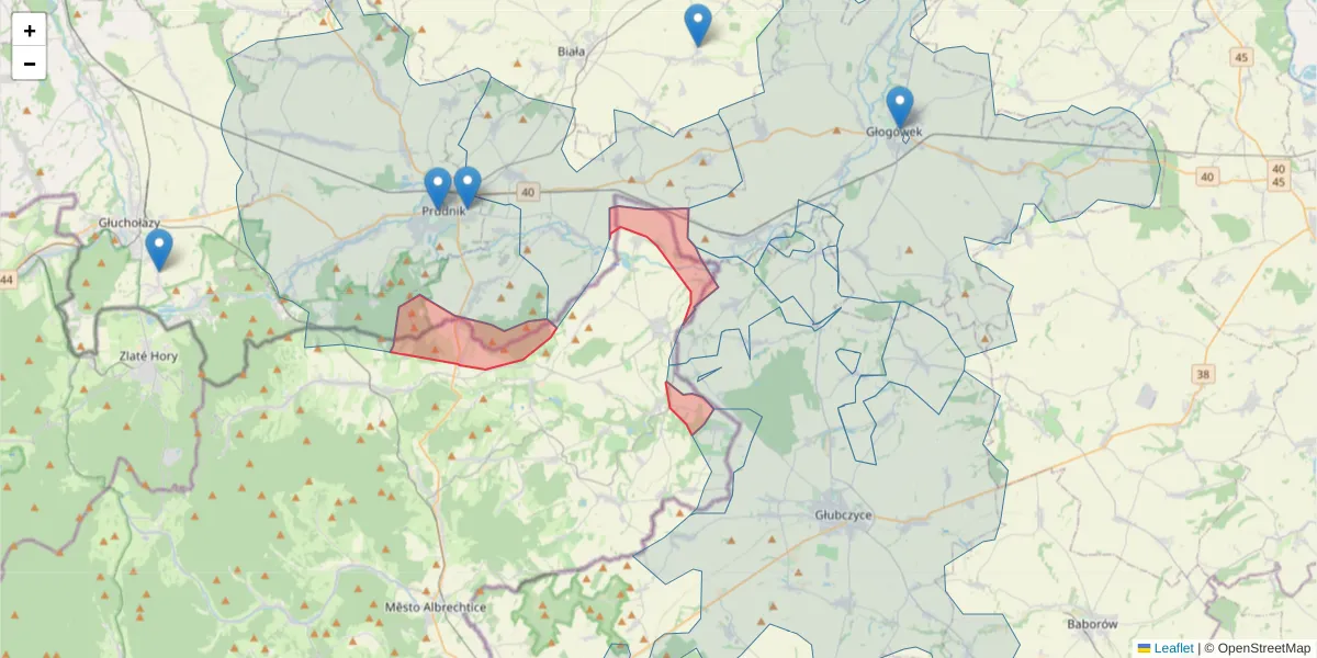 Szczegółowa mapa kodu pocztowego 79399 z granicami, sąsiednimi kodami pocztowymi i urzędami pocztowymi
