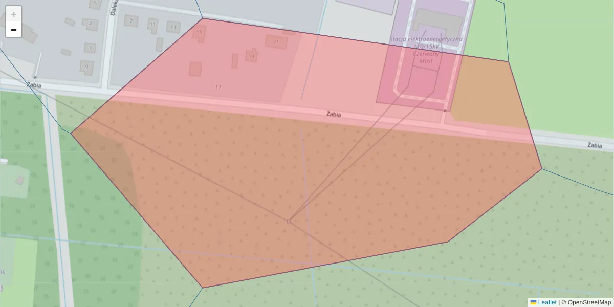 Szczegółowa mapa kodu pocztowego 80-076 z granicami, sąsiednimi kodami pocztowymi i urzędami pocztowymi