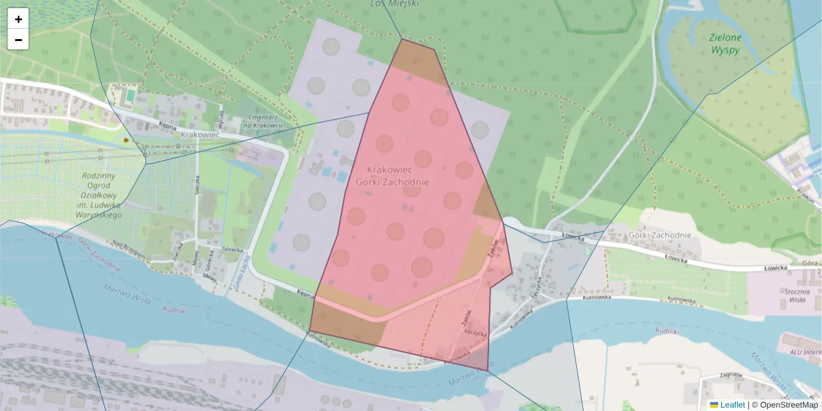 Szczegółowa mapa kodu pocztowego 80-644 z granicami, sąsiednimi kodami pocztowymi i urzędami pocztowymi