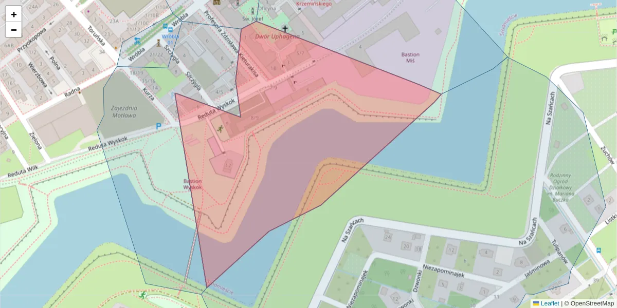 Szczegółowa mapa kodu pocztowego 80-741 z granicami, sąsiednimi kodami pocztowymi i urzędami pocztowymi
