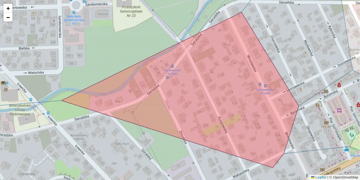 Szczegółowa mapa kodu pocztowego 81-557 z granicami, sąsiednimi kodami pocztowymi i urzędami pocztowymi