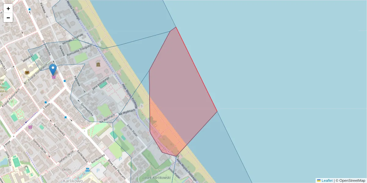 Szczegółowa mapa kodu pocztowego 81-769 z granicami, sąsiednimi kodami pocztowymi i urzędami pocztowymi