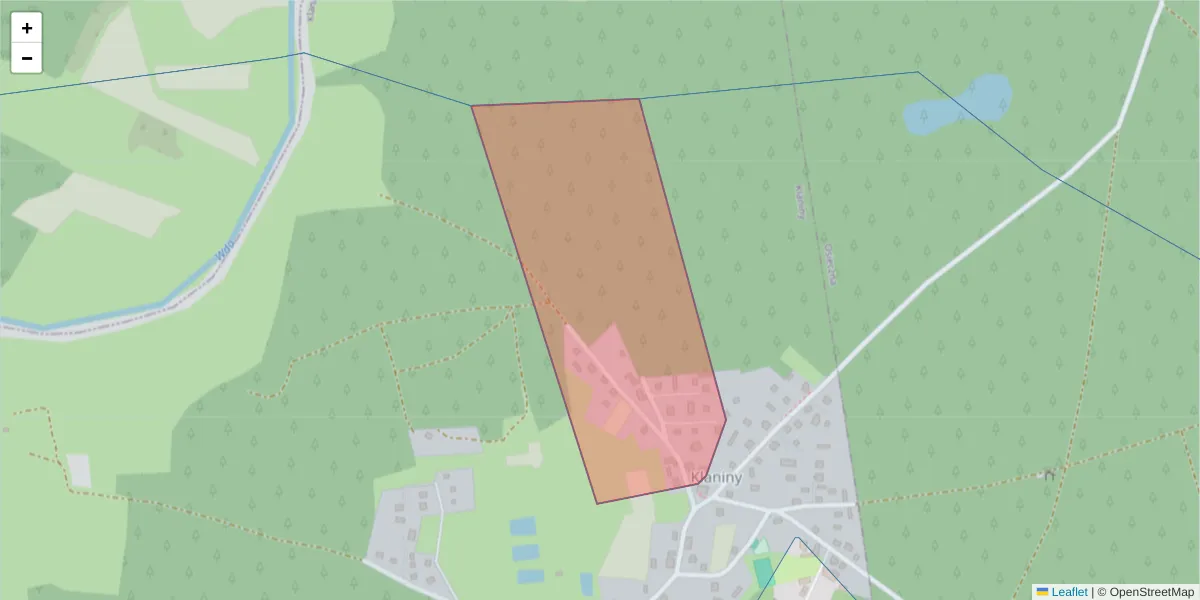 Szczegółowa mapa kodu pocztowego 83-252 z granicami, sąsiednimi kodami pocztowymi i urzędami pocztowymi
