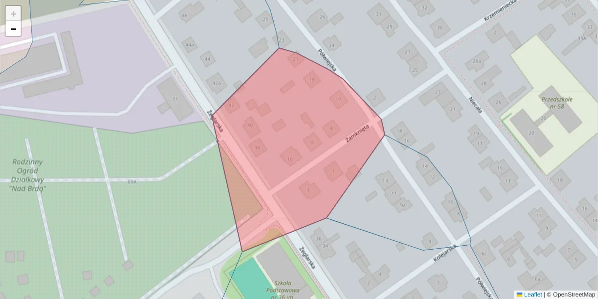 Szczegółowa mapa kodu pocztowego 85-528 z granicami, sąsiednimi kodami pocztowymi i urzędami pocztowymi