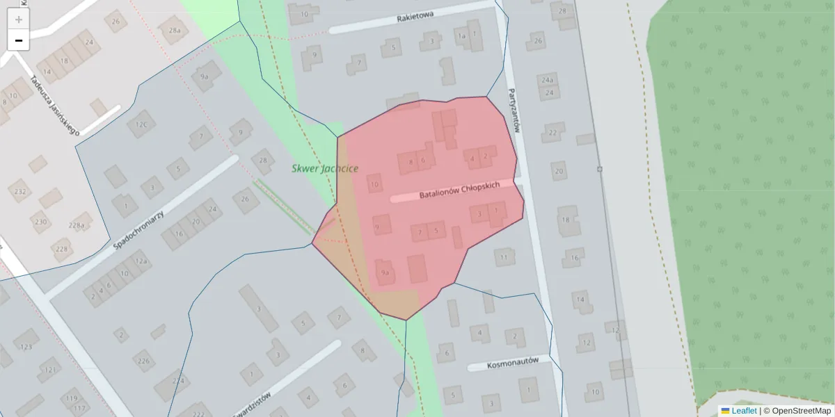 Szczegółowa mapa kodu pocztowego 85-531 z granicami, sąsiednimi kodami pocztowymi i urzędami pocztowymi